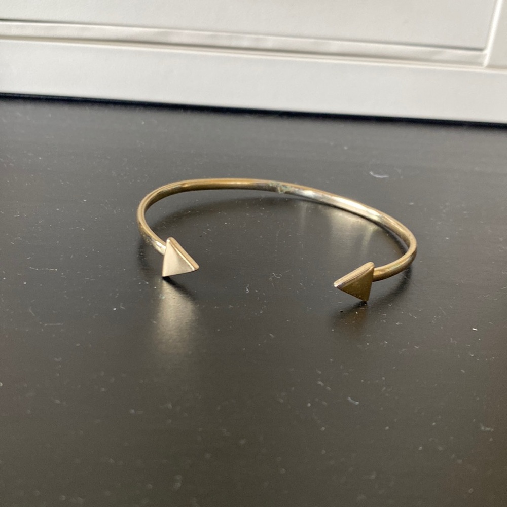 Gold arrow cuff bracelet